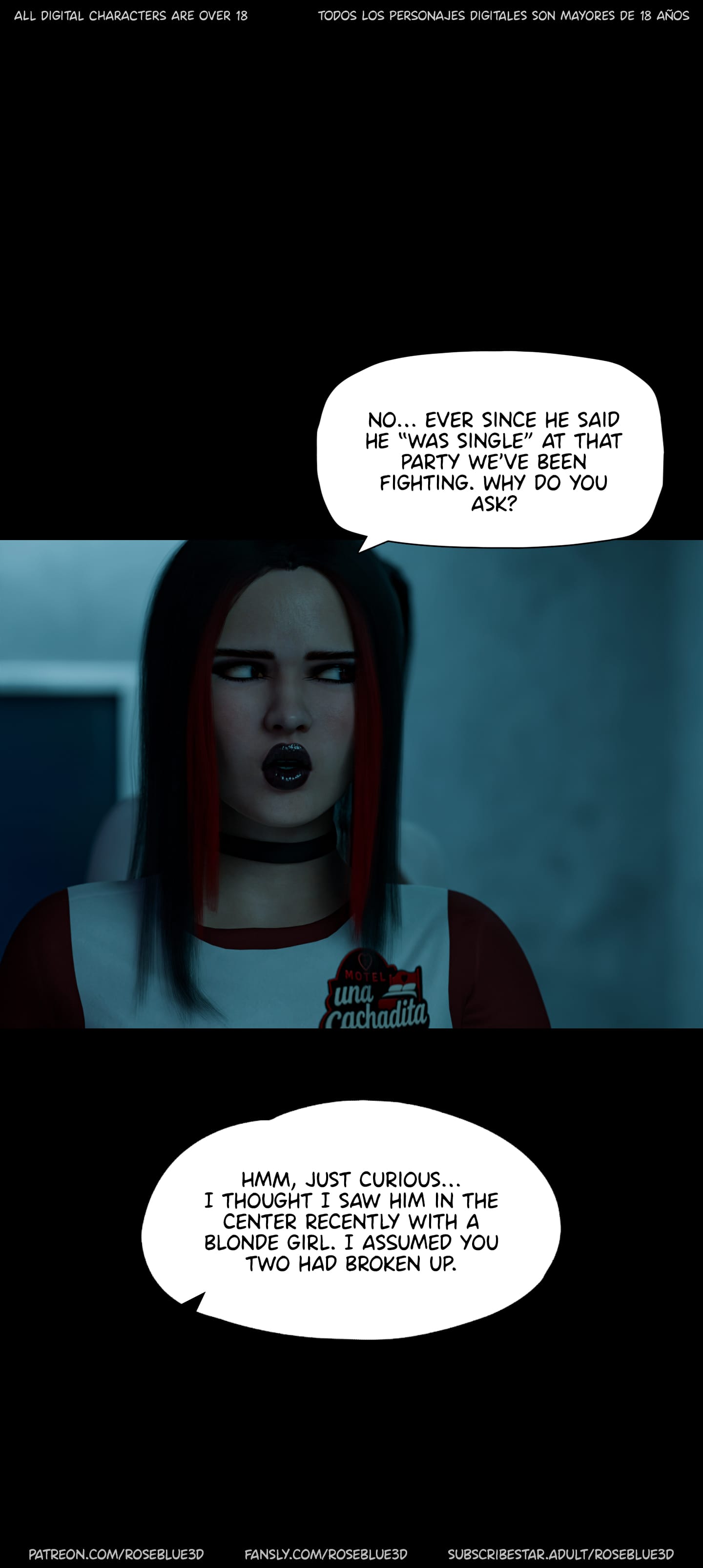 My Neighbor’s Widow [Rose Blue 3D] Chapter 54 - Page 115