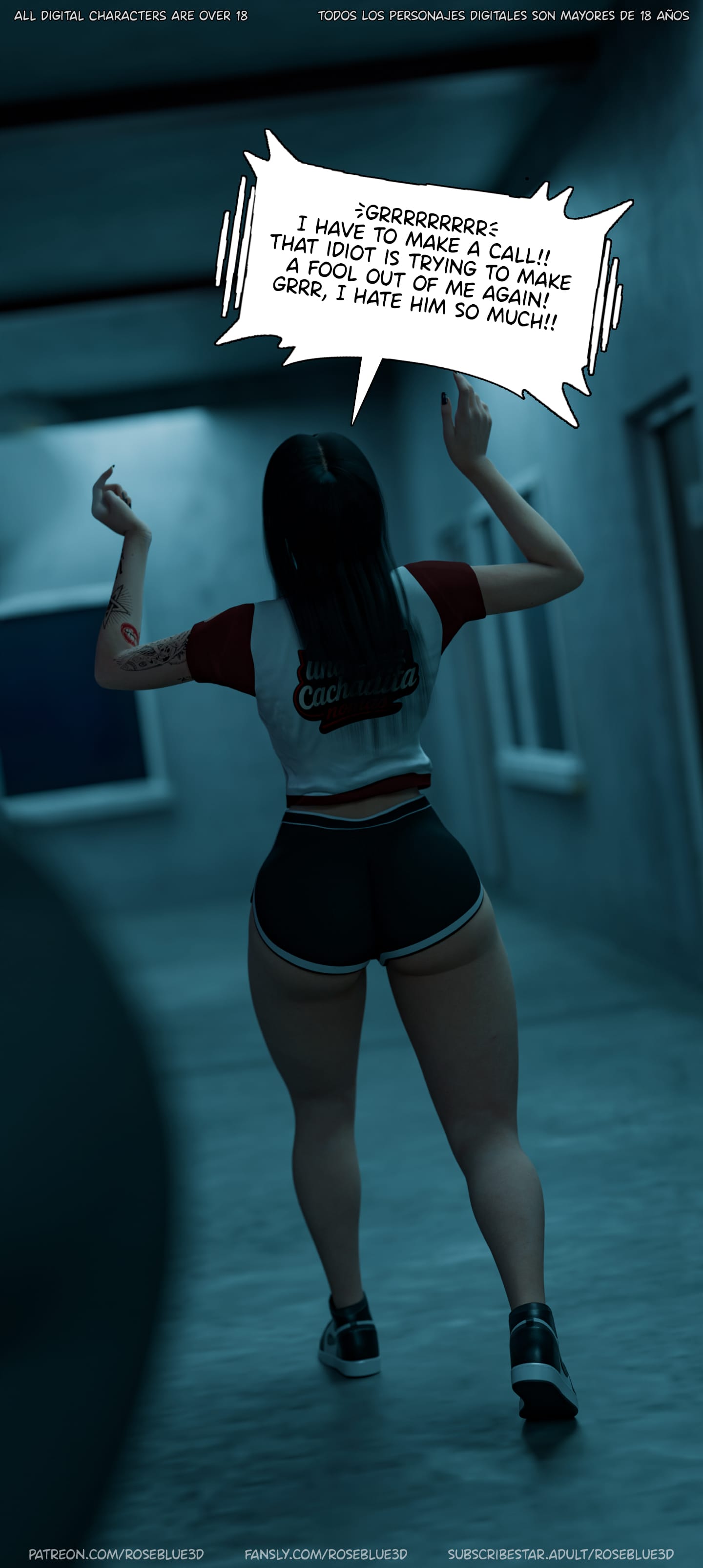 My Neighbor’s Widow [Rose Blue 3D] Chapter 54 - Page 117