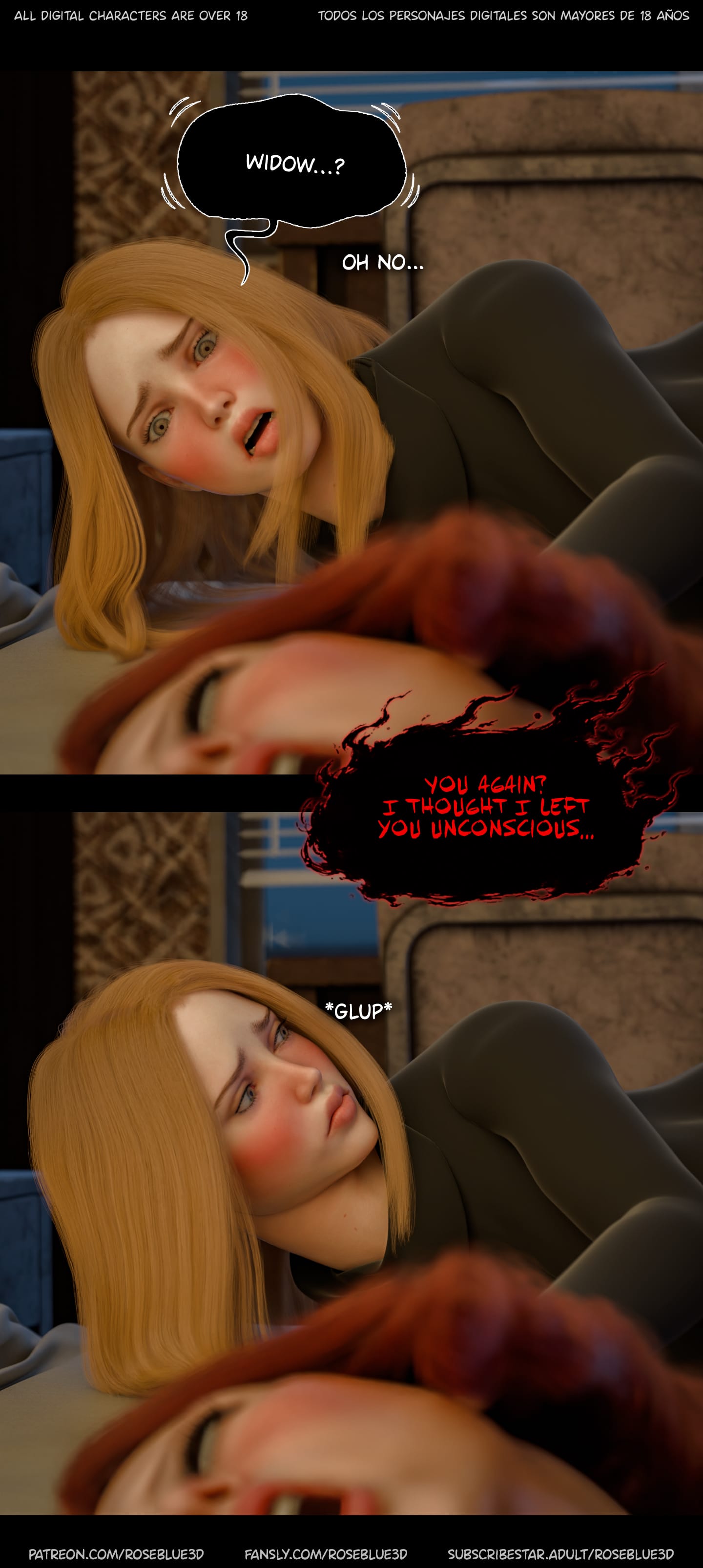 My Neighbor’s Widow [Rose Blue 3D] Chapter 54 - Page 151