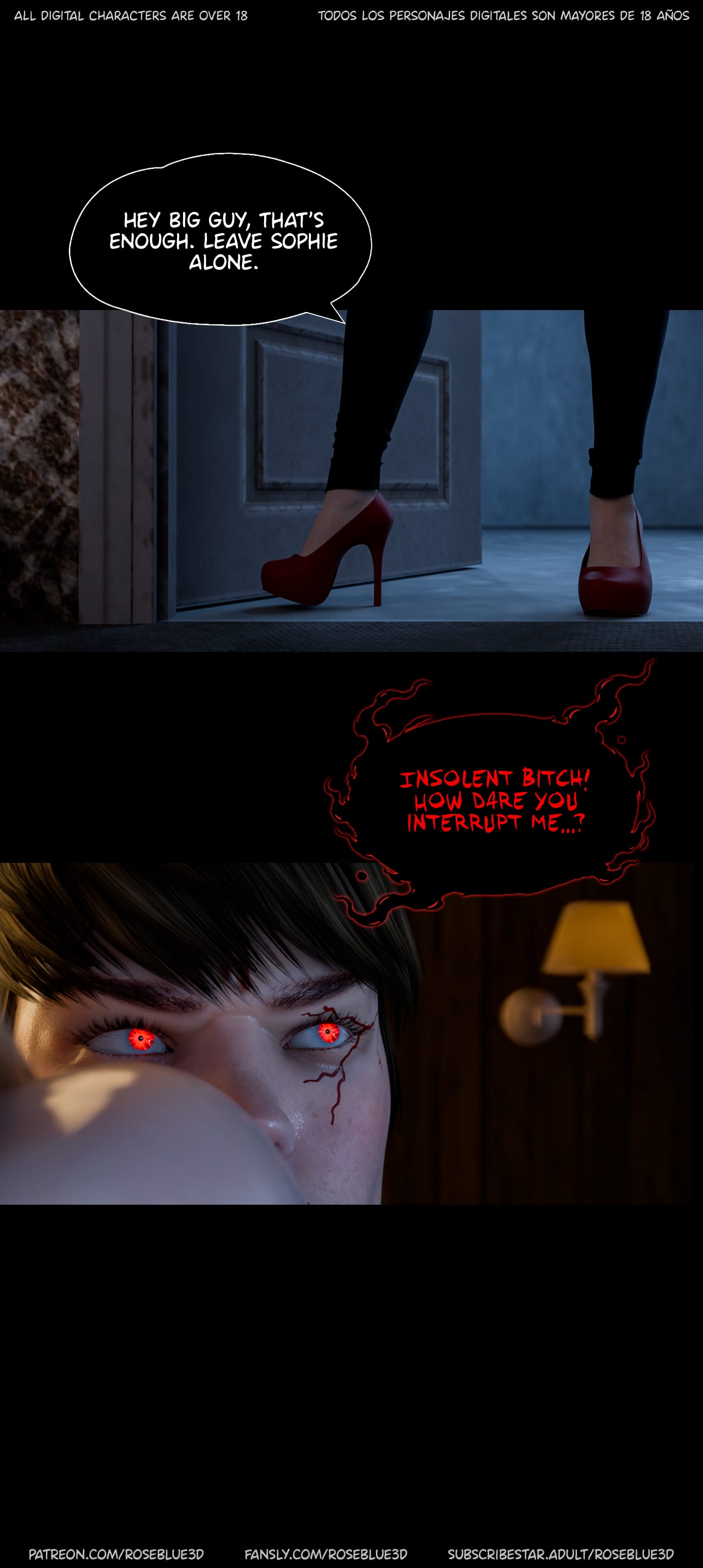 My Neighbor’s Widow [Rose Blue 3D] Chapter 54 - Page 154