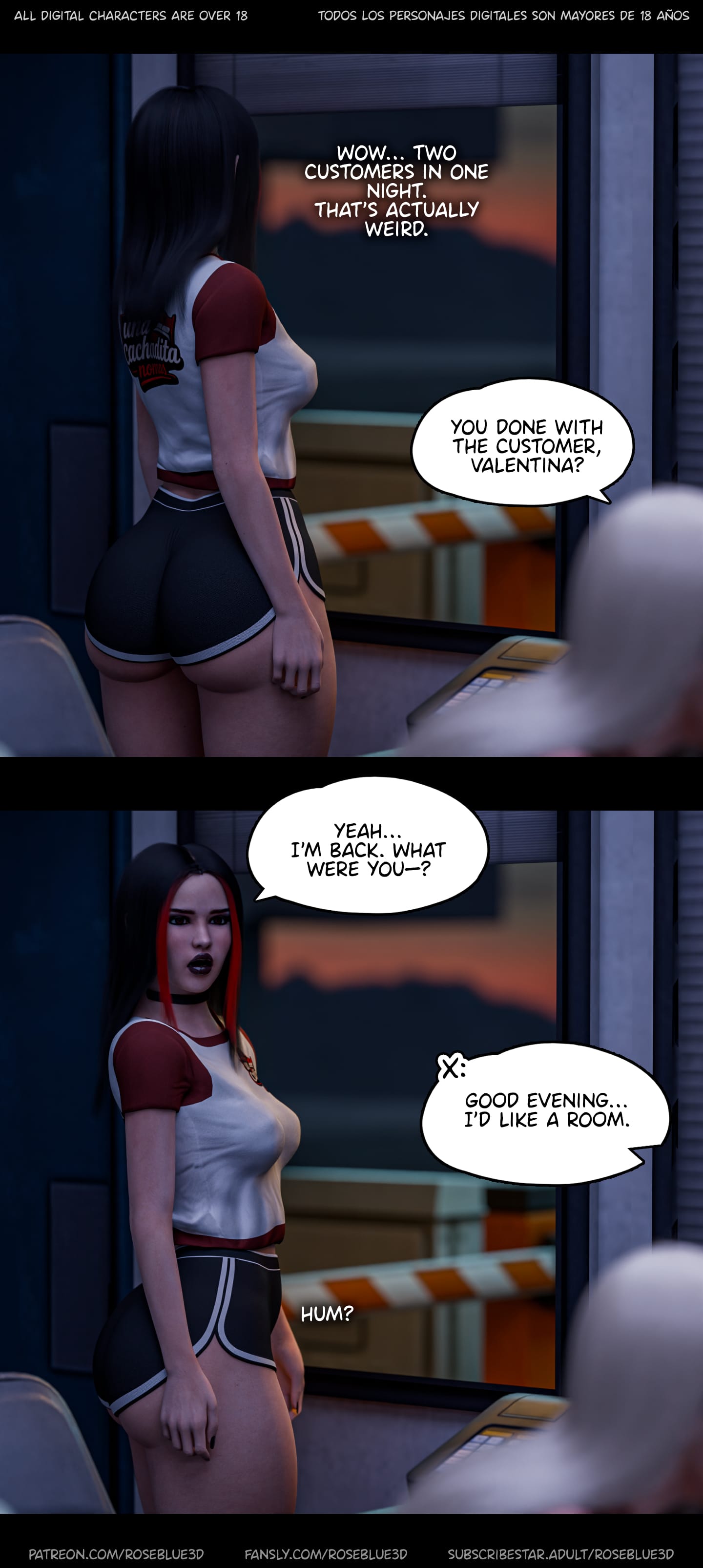 My Neighbor’s Widow [Rose Blue 3D] Chapter 54 - Page 23